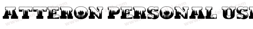 Atteron Personal Use Regular字体转换